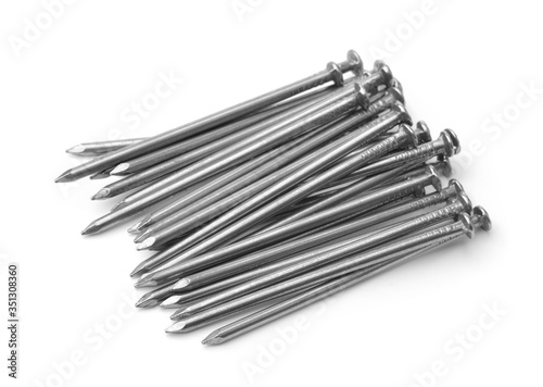 Group of common steel nails