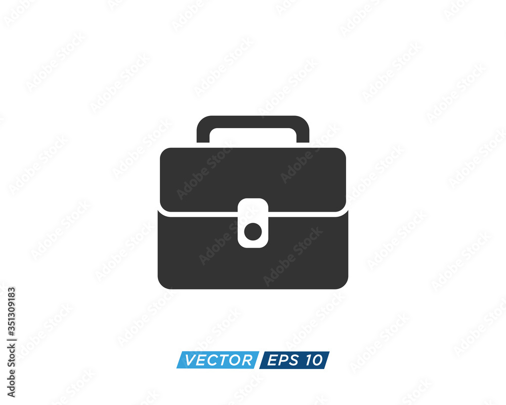 Suitcase or Briefcase Icon Design Vector Suitcase or Briefcase Icon Design Vector