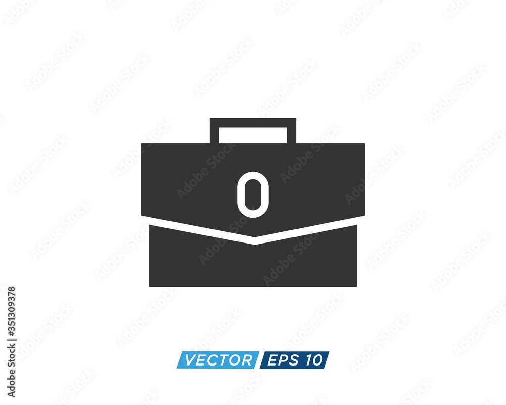 Suitcase or Briefcase Icon Design Vector Suitcase or Briefcase Icon Design Vector
