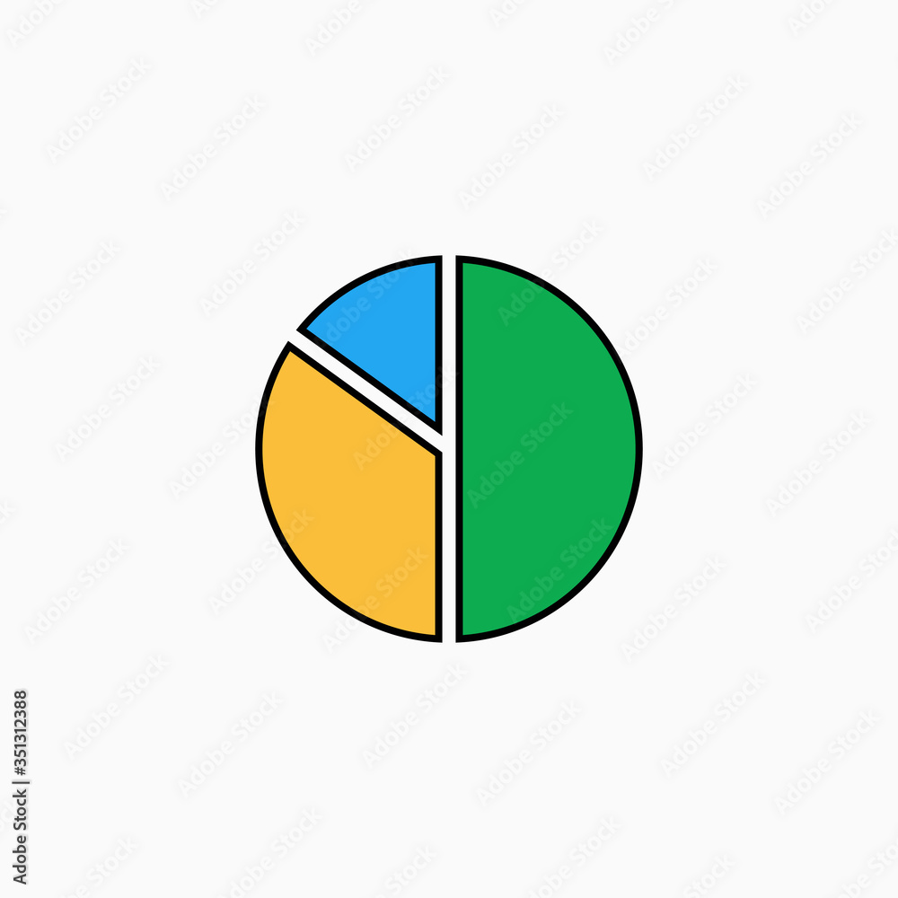 Business, diagram, profit, progress, chart flat icon design in Filled outline style.