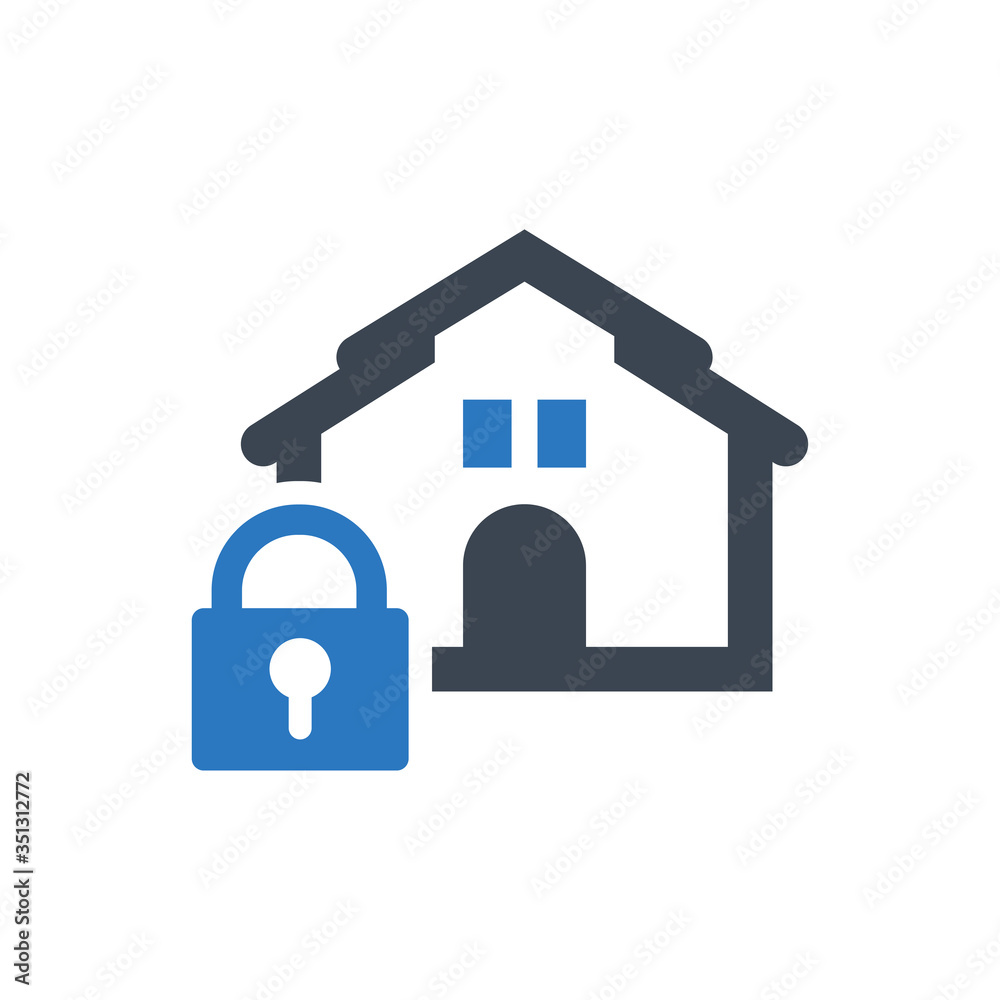 Home security icon Home security icon