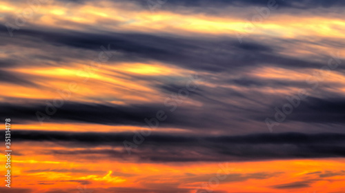 Fototapeta Naklejka Na Ścianę i Meble -  Beautiful sunset with colorful clouds in the sky