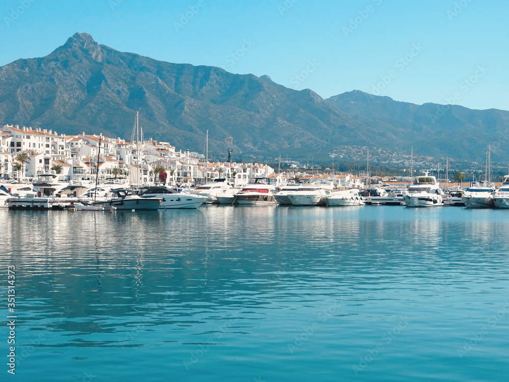 Yachts in the harbor, Marbella - Puerto Banus