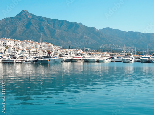 Fototapeta Naklejka Na Ścianę i Meble -  Yachts in the harbor, Marbella - Puerto Banus