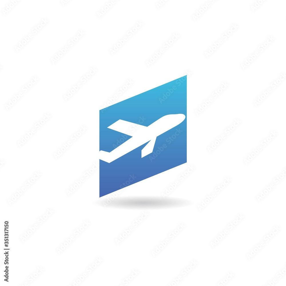 air plane logo design vector template