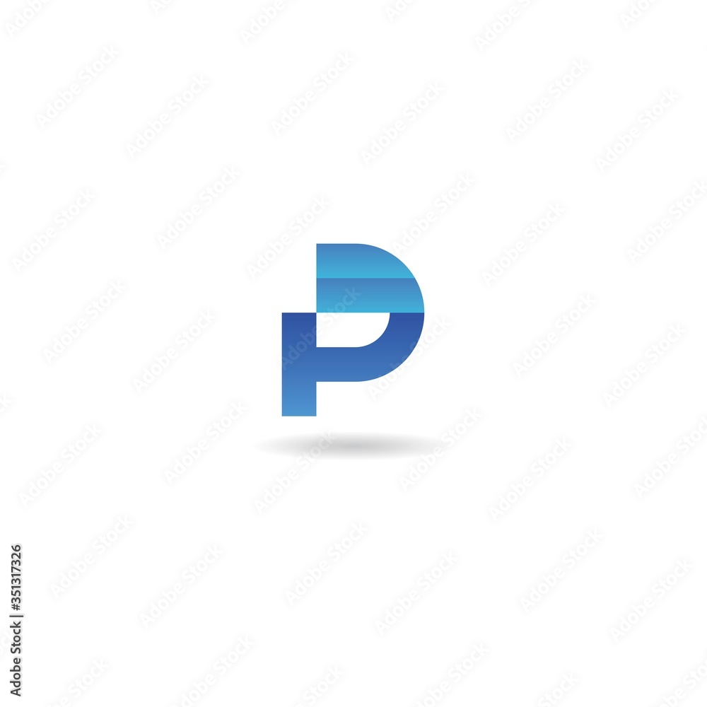 initial p logo design logo template initial p logo design logo template