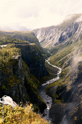 The famous Voringsfossen waterfalls near Hardangervidda in Norway