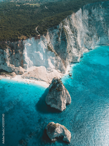 Aerial view of Akra Keri, Laganas, zante  planos Greece photo