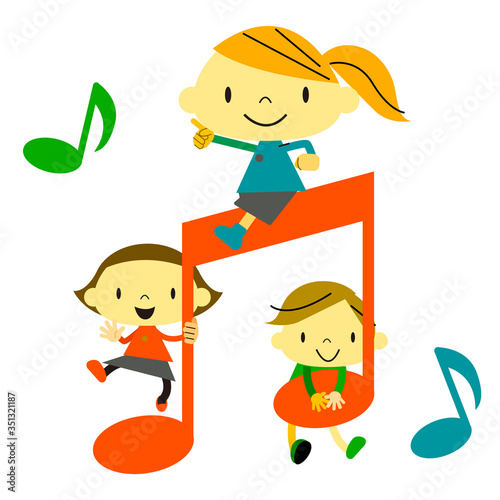 kids having fun with music