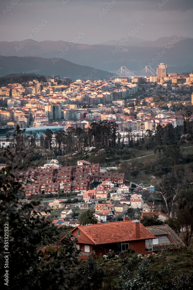 Panoramica de la ciudad de Vigo
