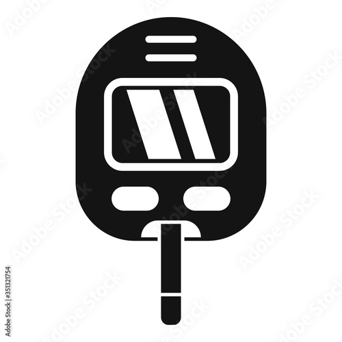 Glucose meter icon. Simple illustration of glucose meter vector icon for web design isolated on white background