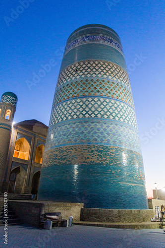 Kalta Minor minaret in Khiva, Uzbekistan