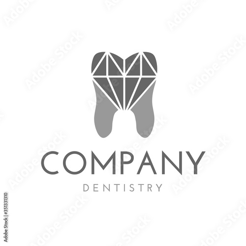 Dental or Dentist Logo with Diamond