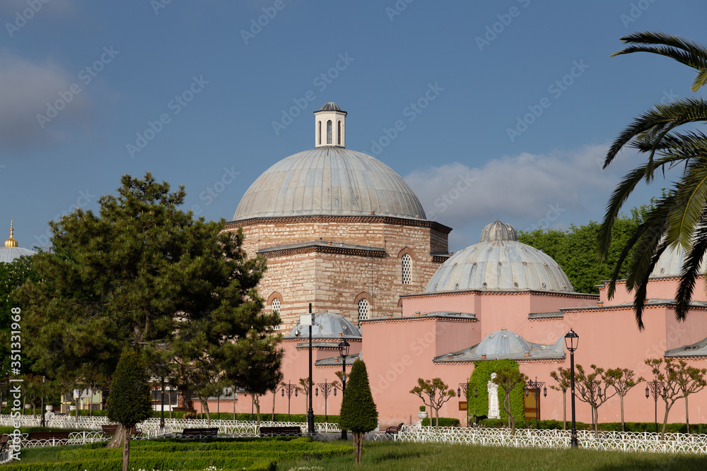Fototapeta premium Hagia Sophia Hurrem Sultan Bathhouse in Sultanahmet Square, Istanbul, Turkey