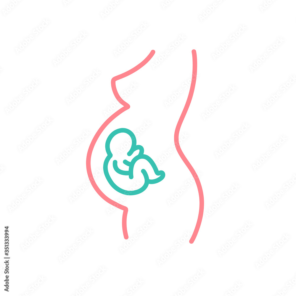 pregnant woman doodle icon, vector illustration pregnant woman doodle icon, vector illustration