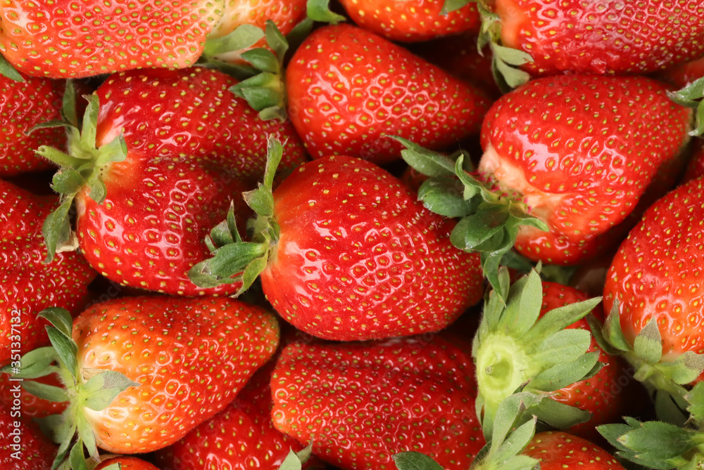 Fresh strawberries on the market Fresh strawberries on the market