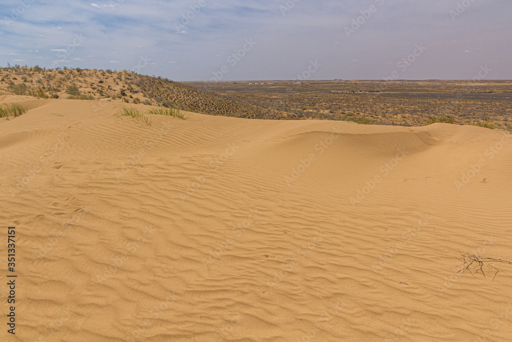 View of Karakum Desert in Turkmenistan