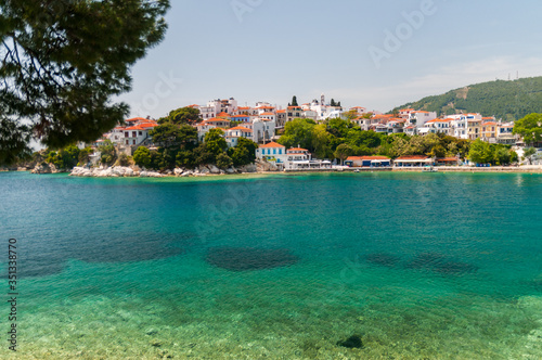 The beautiful island of Skiathos, Greece.