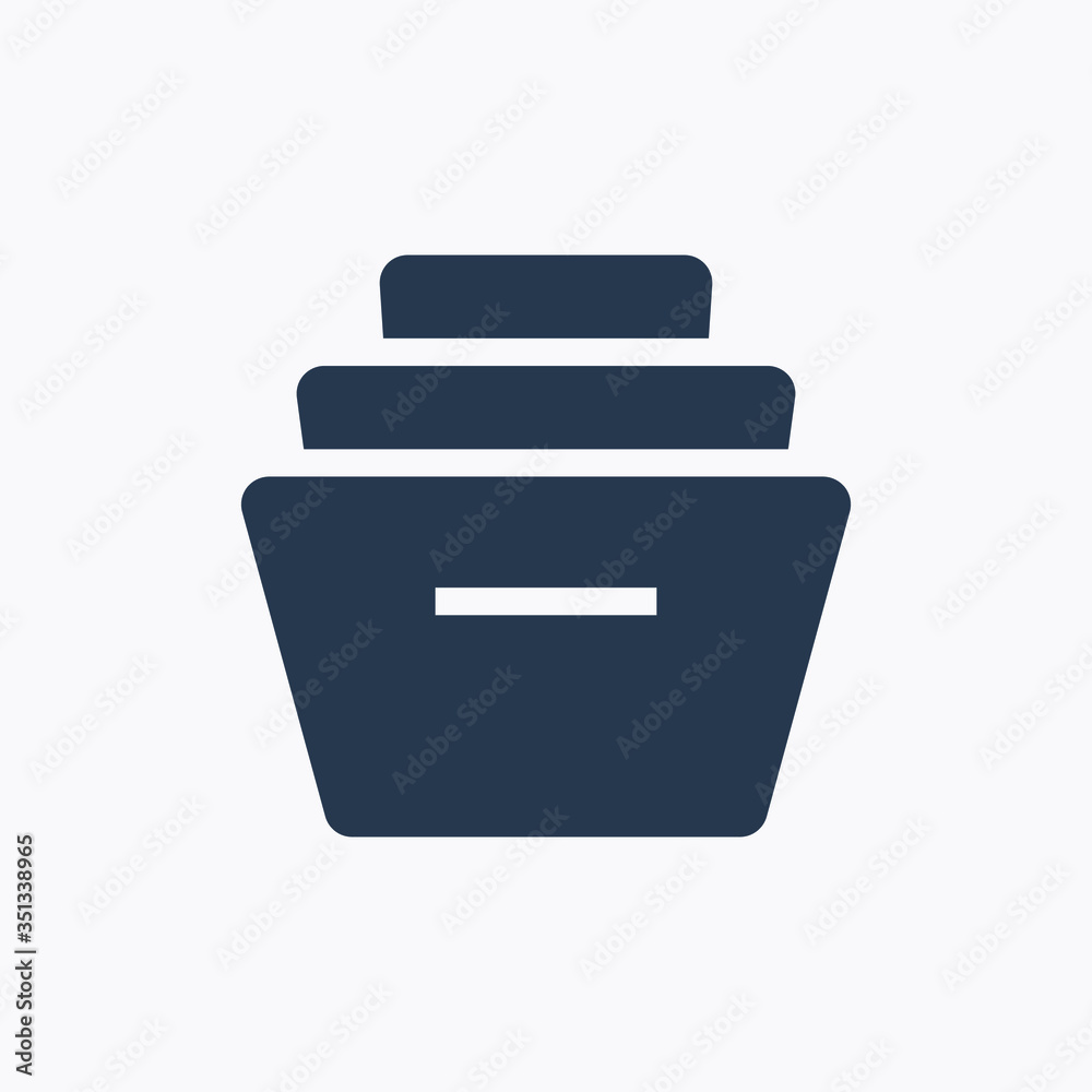 Folder line vector icon. Archive document vector symbol. Organize concept icons set for web design. Modern flat office paper icon for app design. Portfolio binder minimal flat linear icons Folder line vector icon. Archive document vector symbol. Organize concept icons set for web design. Modern flat office paper icon for app design. Portfolio binder minimal flat linear icons