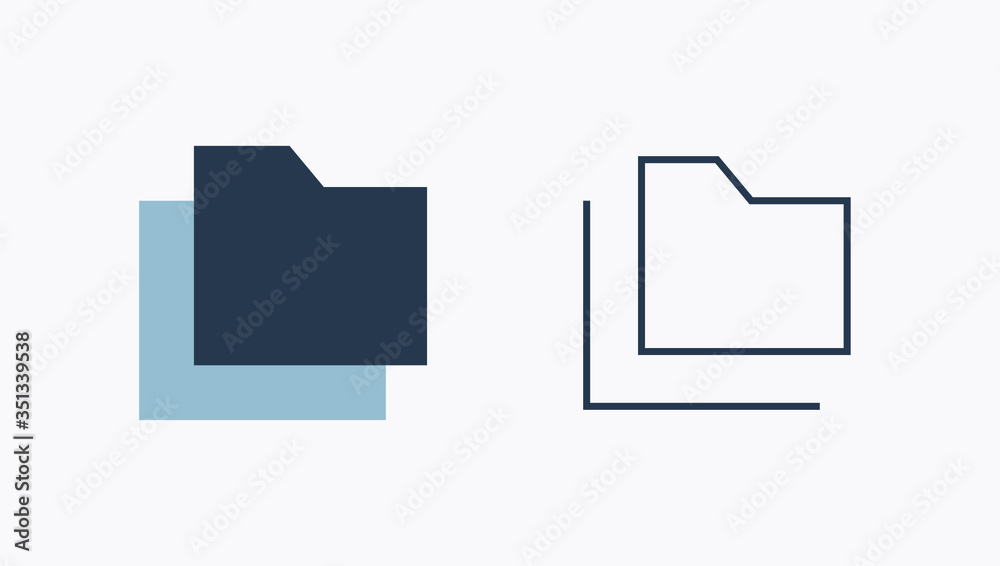 Folder line vector icon. Archive document vector symbol. Organize concept icons set for web design. Modern flat office paper icon for app design. Portfolio binder minimal flat linear icons Folder line vector icon. Archive document vector symbol. Organize concept icons set for web design. Modern flat office paper icon for app design. Portfolio binder minimal flat linear icons