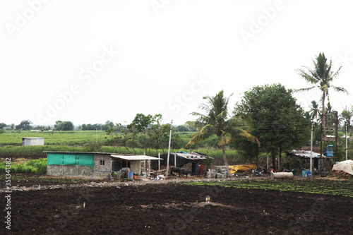 Beautiful Landscape, Village Surrounded by Greenery Mountain, Indian Village Scene, Life, Rural, Tribal, Vibrant Scenery, (Photo Copyright © Saji Maramon) photo