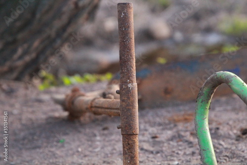 old rusty iron