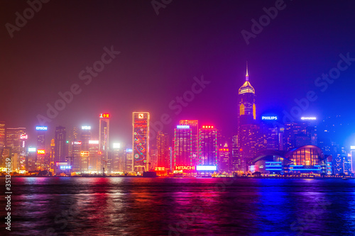 Hong Kong city skyline  China