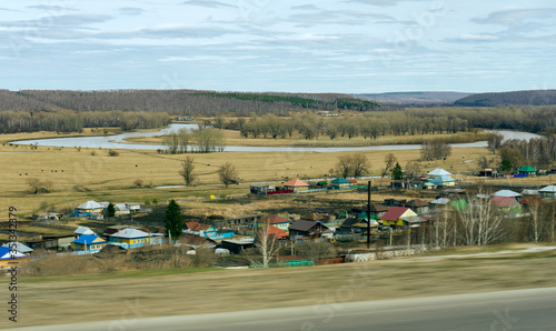 road view of the Bashkir village