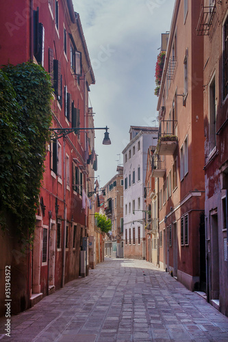 Harrow street the heart of Venice. Italy 