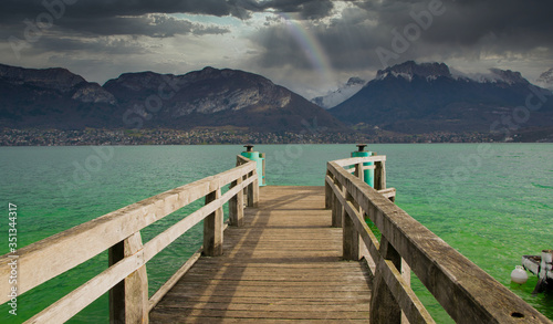 Lac d annecy in Haute Savoie in Frankreich