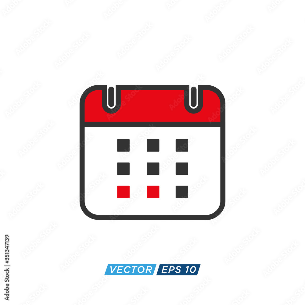 Calendar Icon Design Vector Template Calendar Icon Design Vector Template