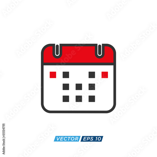 Calendar Icon Design Vector Template