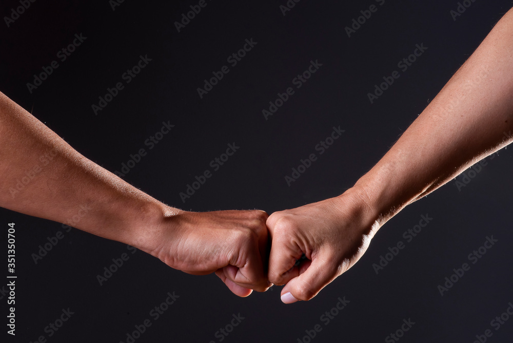 Handshake. Concept of union.