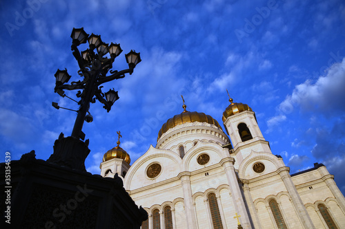 Christ Redeemer cathedral in Moscow. Color photo.