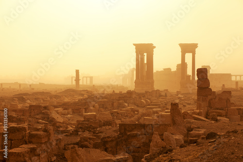 Syria, Homs Governorate, Palmyra,Temple of Bel photo