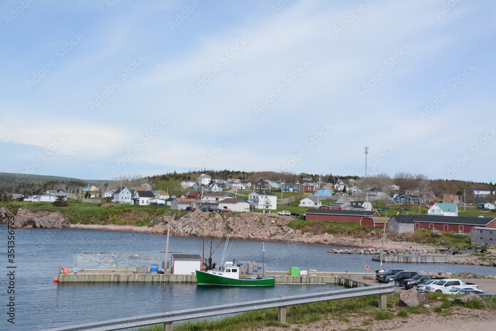 Fishing Village Scene, Nova Scotia