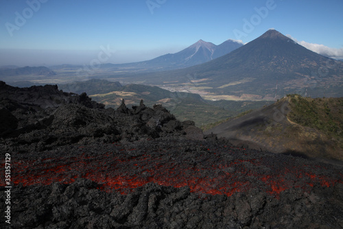 Guatemala, Pacaya volcano, Lava flow photo