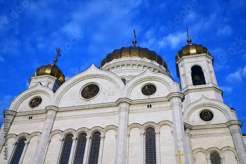Christ Redeemer cathedral in Moscow. Color photo.