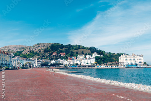 Llandudno Sea Front in North Wales, UK photo