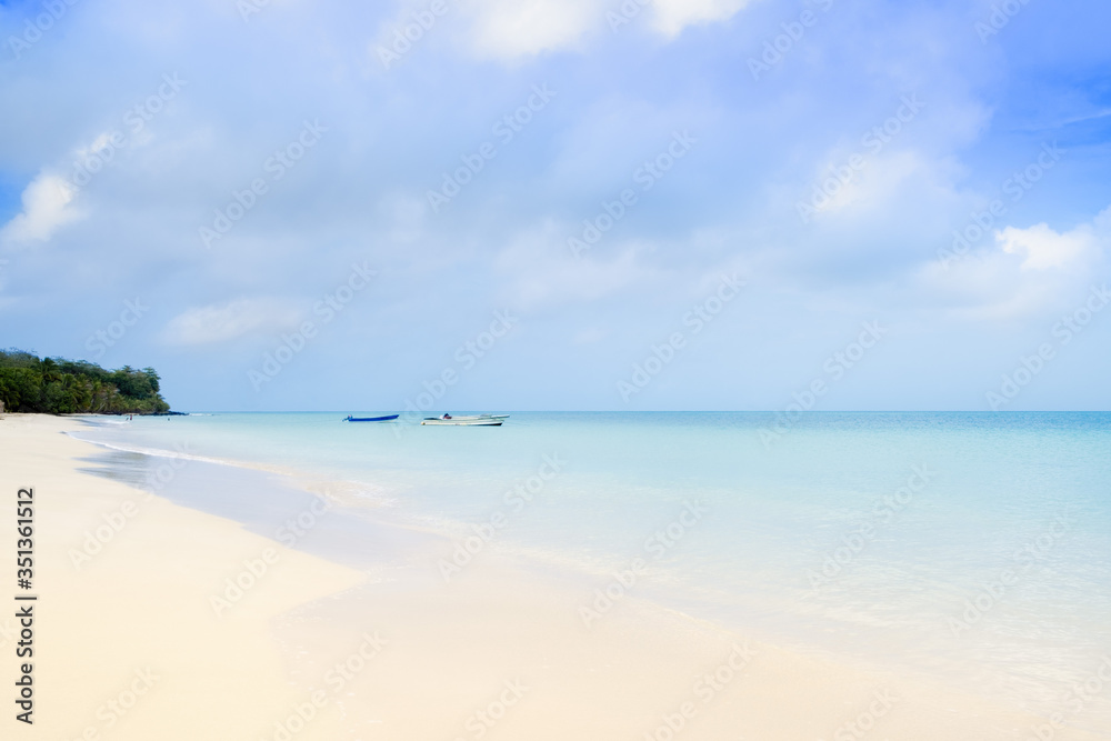 A deserted beach on Big Corn island, Corn Islands, Nicaragua, Central America A deserted beach on Big Corn island, Corn Islands, Nicaragua, Central America