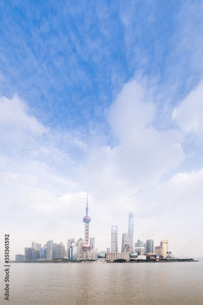 The Shanghai city skyline with the Oriental Pearl TV Tower, the Shanghai Tower and the Shanghai World Financial Center, Pudong, Shanghai, China, Asia The Shanghai city skyline with the Oriental Pearl TV Tower, the Shanghai Tower and the Shanghai World Financial Center, Pudong, Shanghai, China, Asia