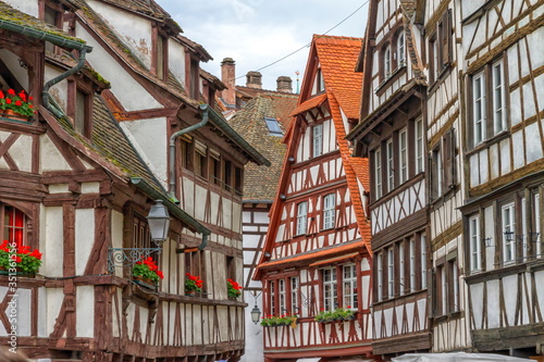 Historic quarter of Petite France with bridge, Strasbourg, France