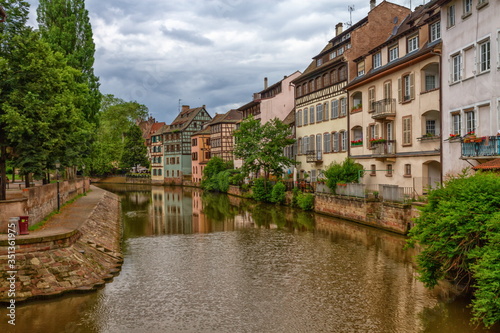 Historic quarter of Petite France with bridge  Strasbourg  France