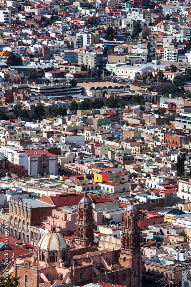 Vista panorámica de la ciudad de Zapatecas.