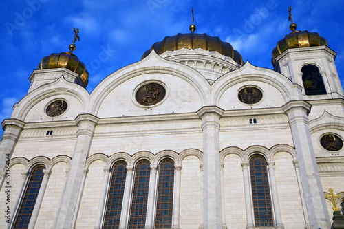 Christ Redeemer cathedral in Moscow. Color photo.