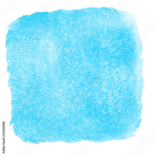 Blue watercolor textured backdrop wallpaper background. Hand drawing square watercolor paint. Rugged grunge texture aquarelle hue