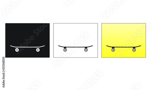 Skateboard Icon Set