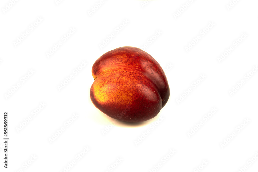 Fresh fruit Nectarine peaches isolated on white background. sweet peaches on a white background Fresh fruit Nectarine peaches isolated on white background. sweet peaches on a white background