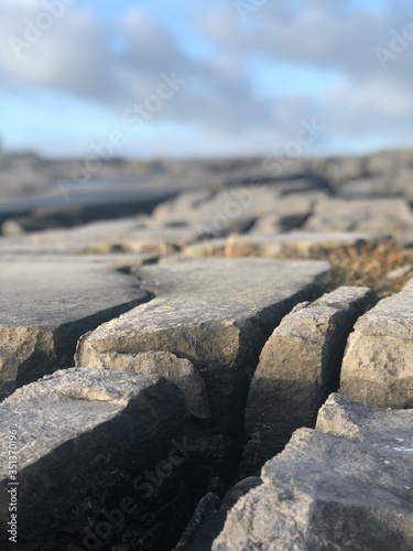 Canvas Print rocks on the beach