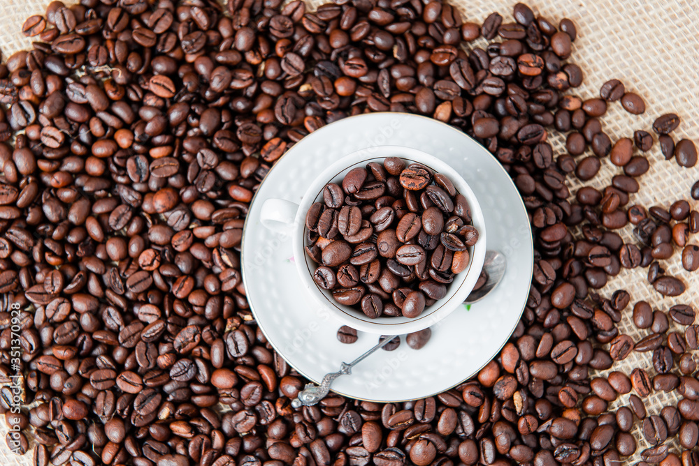 Fototapeta premium coffee beans background